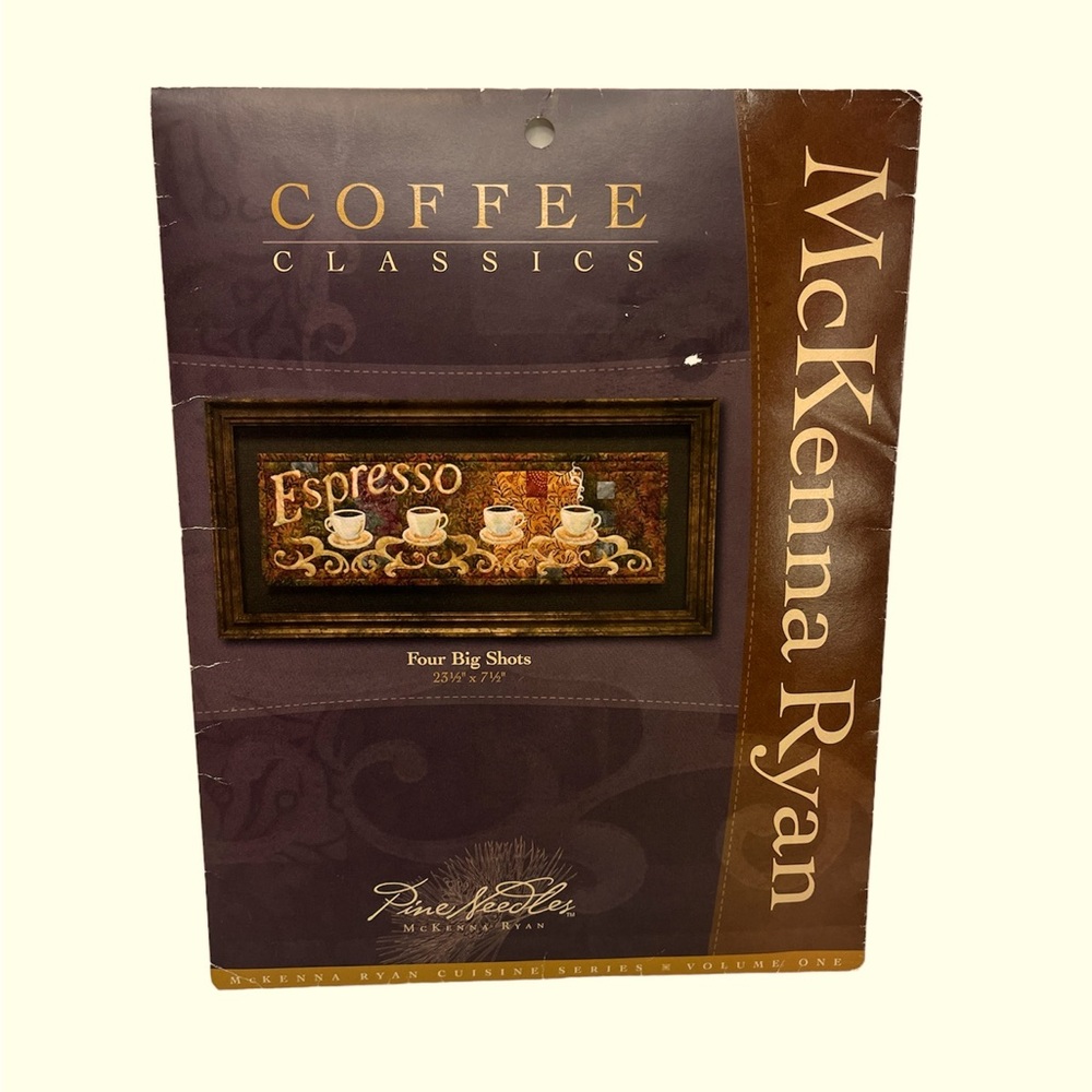 McKenna Ryan Coffee Classics Four Big Shots Block Quilt Pattern Pine Needles